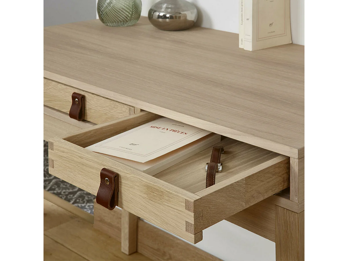 Bureau  bois massif bois naturel TIMA
