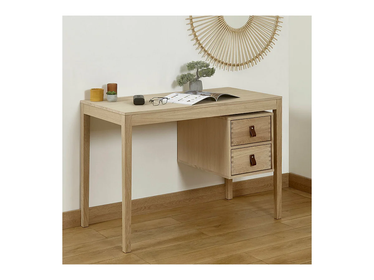 Bureau  bois massif bois naturel NAMI