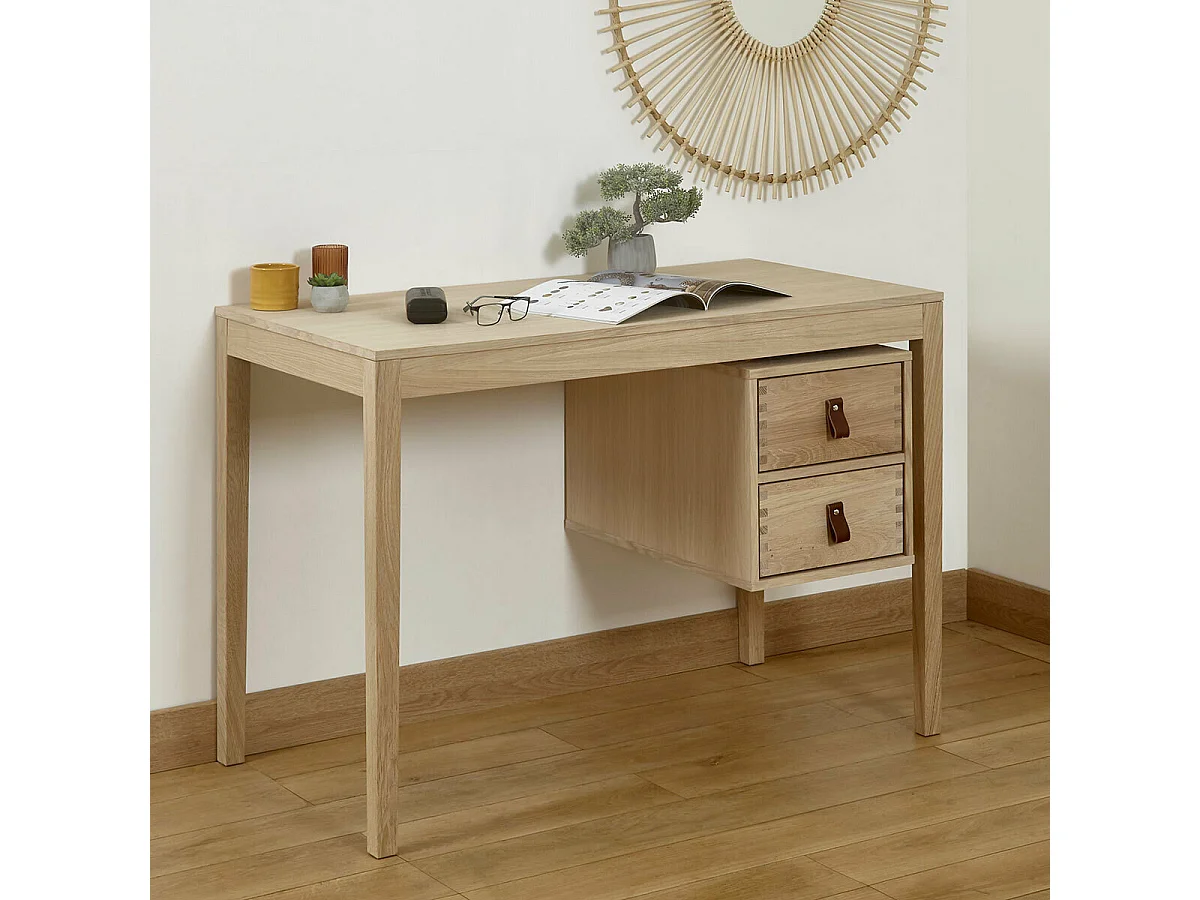 Bureau  bois massif bois naturel NAMI