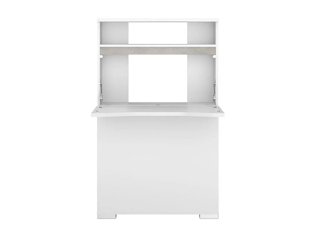 Console - Panneau de particules revetu mélamine Blanc Brillant -78,4X129,2X22,2 - Be alive