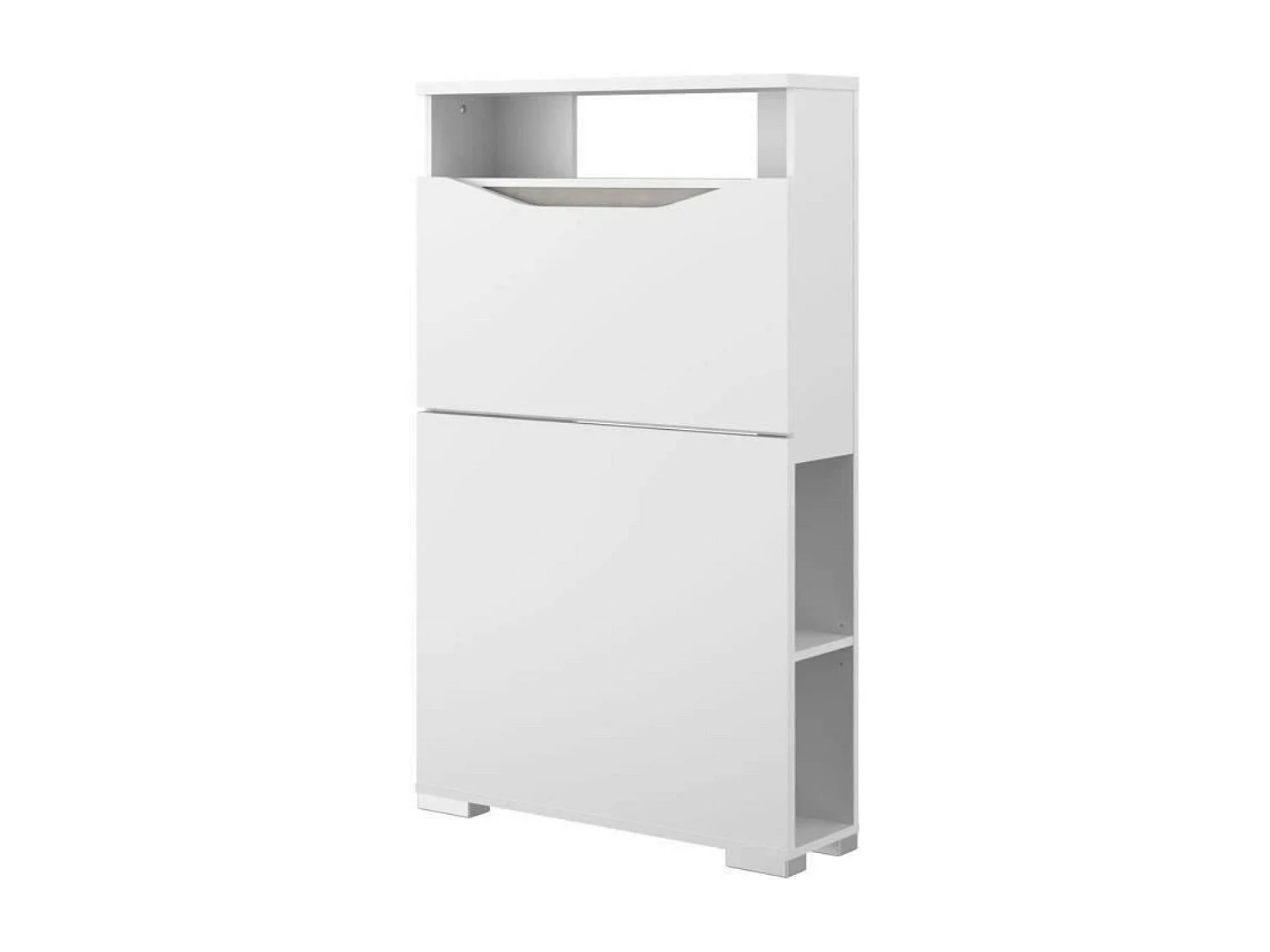 Console - Panneau de particules revetu mélamine Blanc Brillant -78,4X129,2X22,2 - Be alive