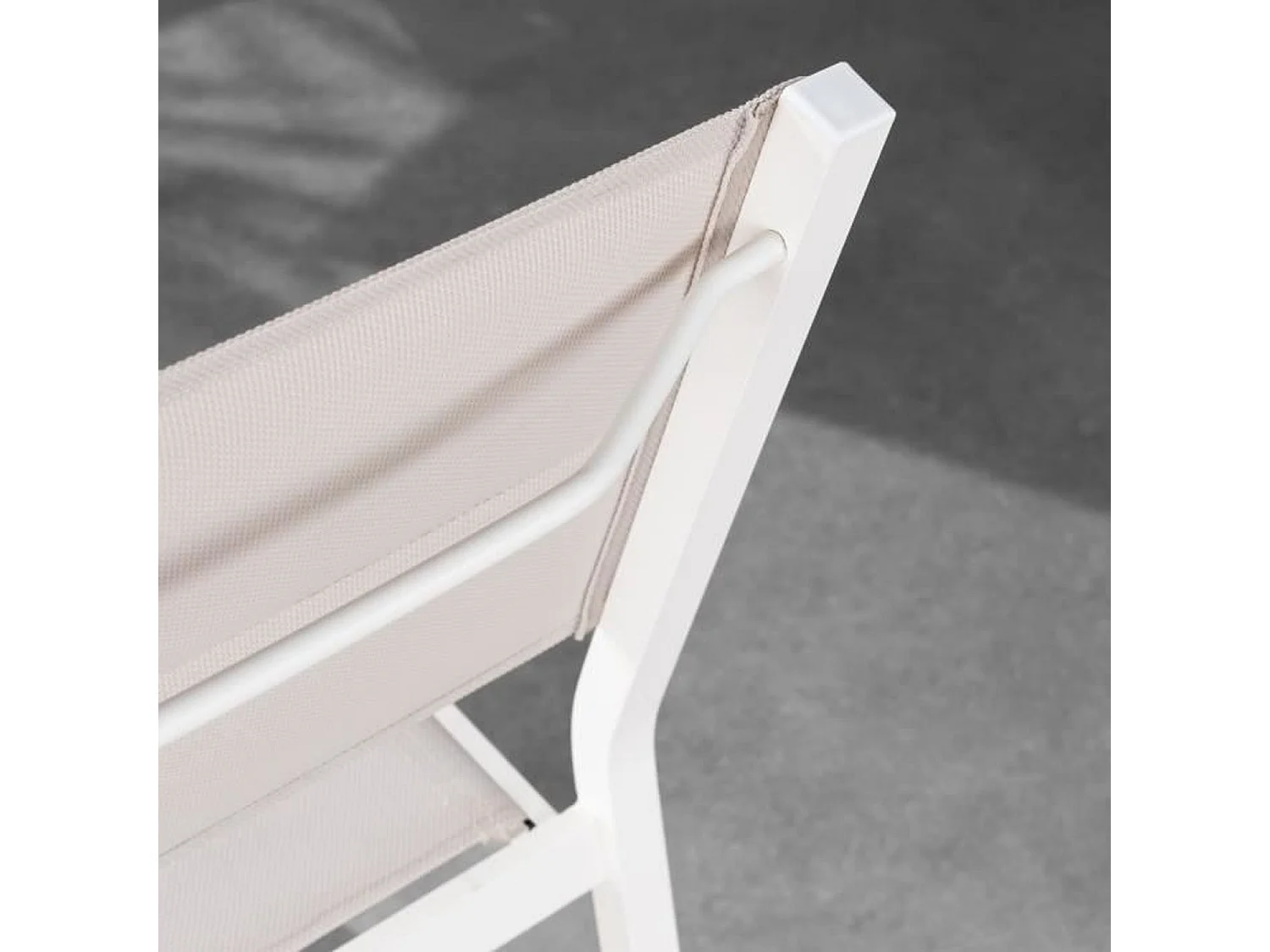 Lot de 2 chaises de jardin - Aluminium - 54 x 48 x 84 cm