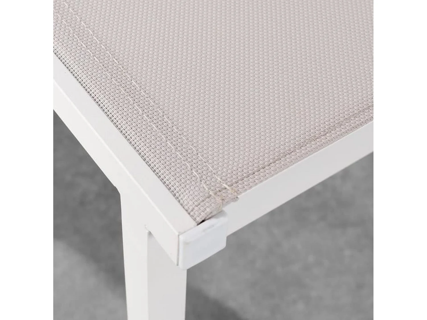 Lot de 2 chaises de jardin - Aluminium - 54 x 48 x 84 cm