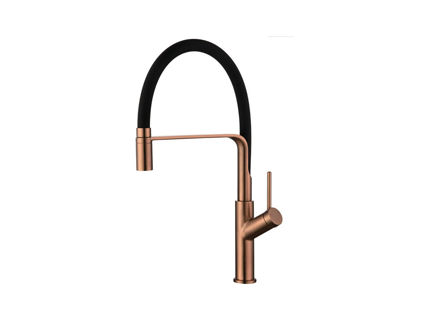 Mitigeur Évier Cuisine avec douchette extractible or rose brossé - Design moderne – SENA IMEX