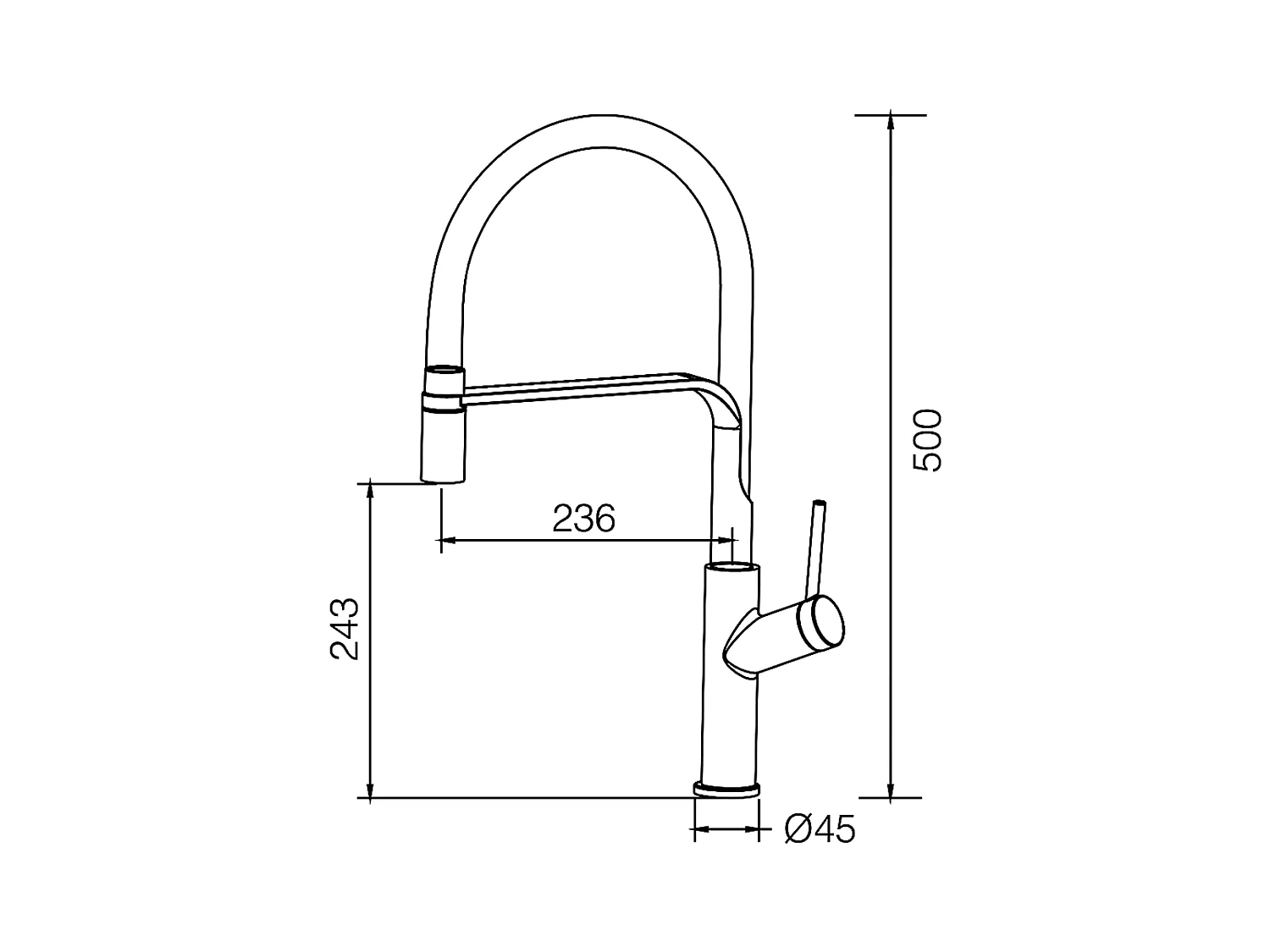 Mitigeur Évier Cuisine avec douchette extractible or rose brossé - Design moderne – SENA IMEX