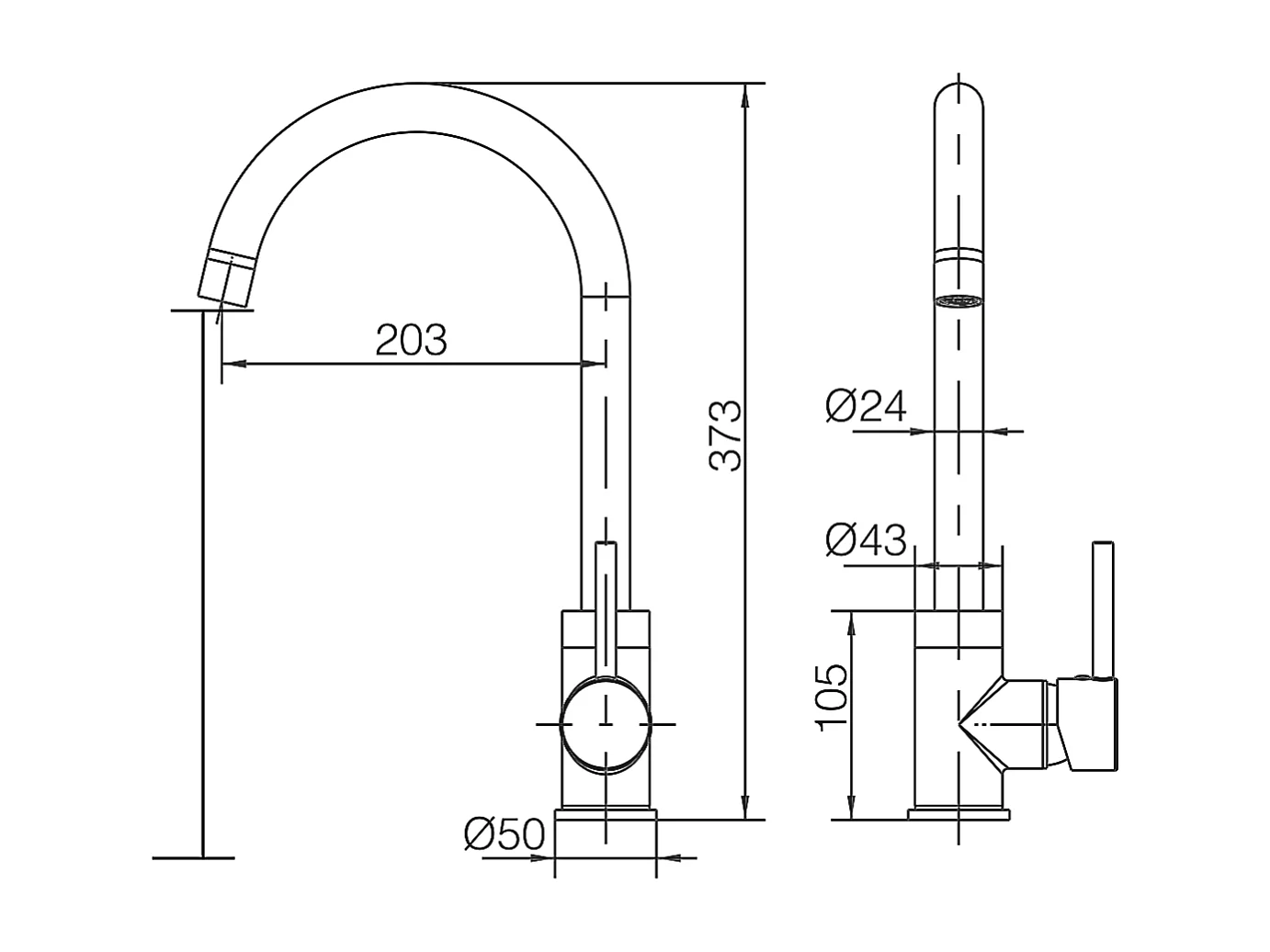 Mitigeur Évier Cuisine noir mat - Design moderne – LYON IMEX