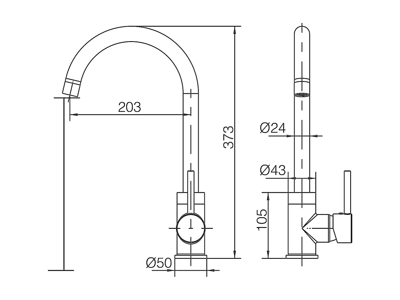 Mitigeur Évier Cuisine noir mat - Design moderne – LYON IMEX