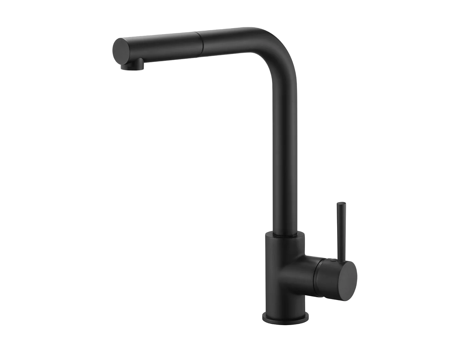 Mitigeur Évier Cuisine avec douchette extractible noir mat - Design moderne – MALTA IMEX