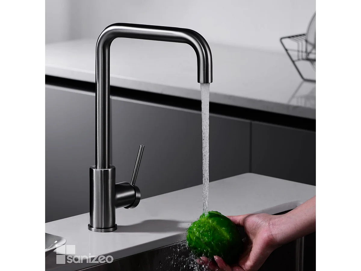 Mitigeur Évier Cuisine noir métal - Design moderne – LOIRA IMEX