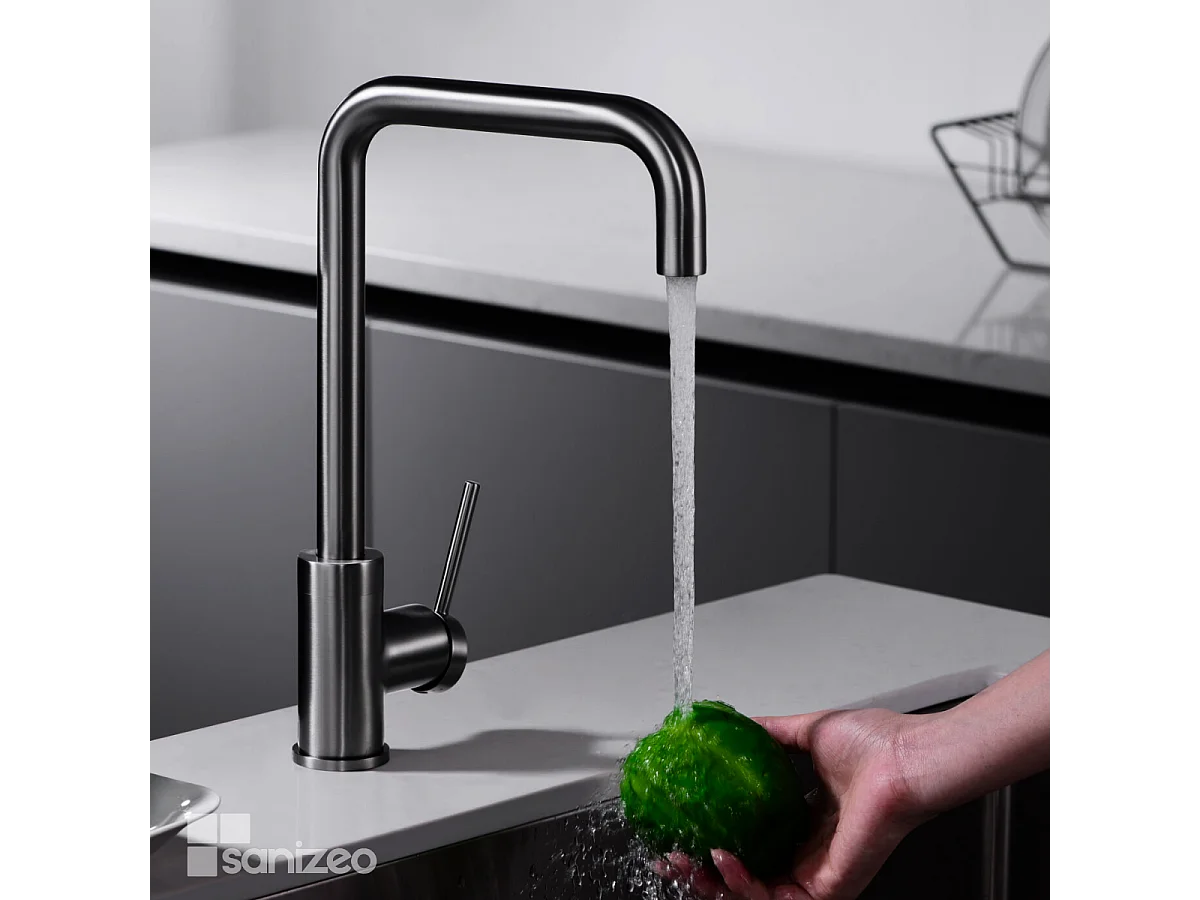 Mitigeur Évier Cuisine noir métal - Design moderne – LOIRA IMEX