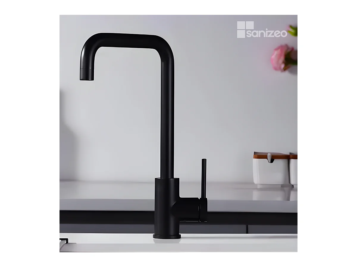 Mitigeur Évier Cuisine noir mat - Design moderne – LOIRA IMEX