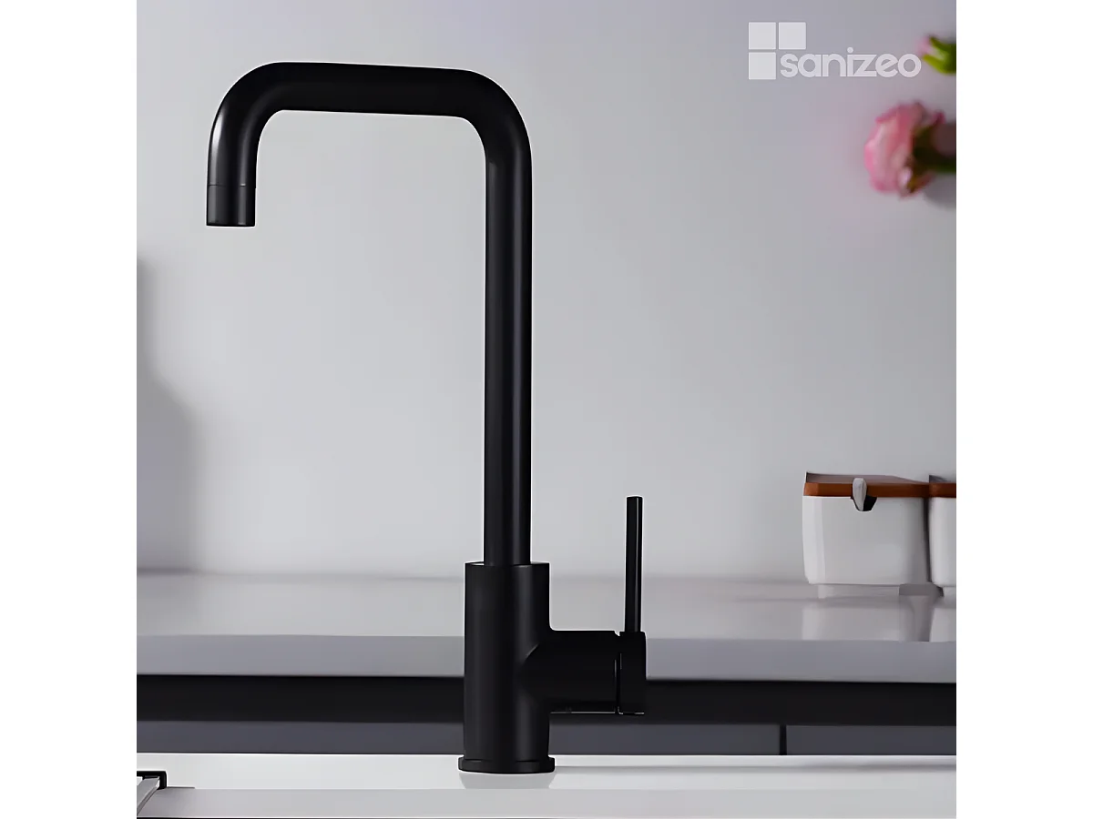 Mitigeur Évier Cuisine noir mat - Design moderne – LOIRA IMEX