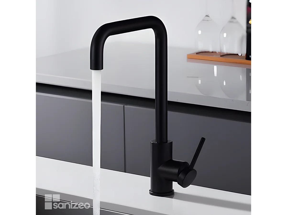 Mitigeur Évier Cuisine noir mat - Design moderne – LOIRA IMEX