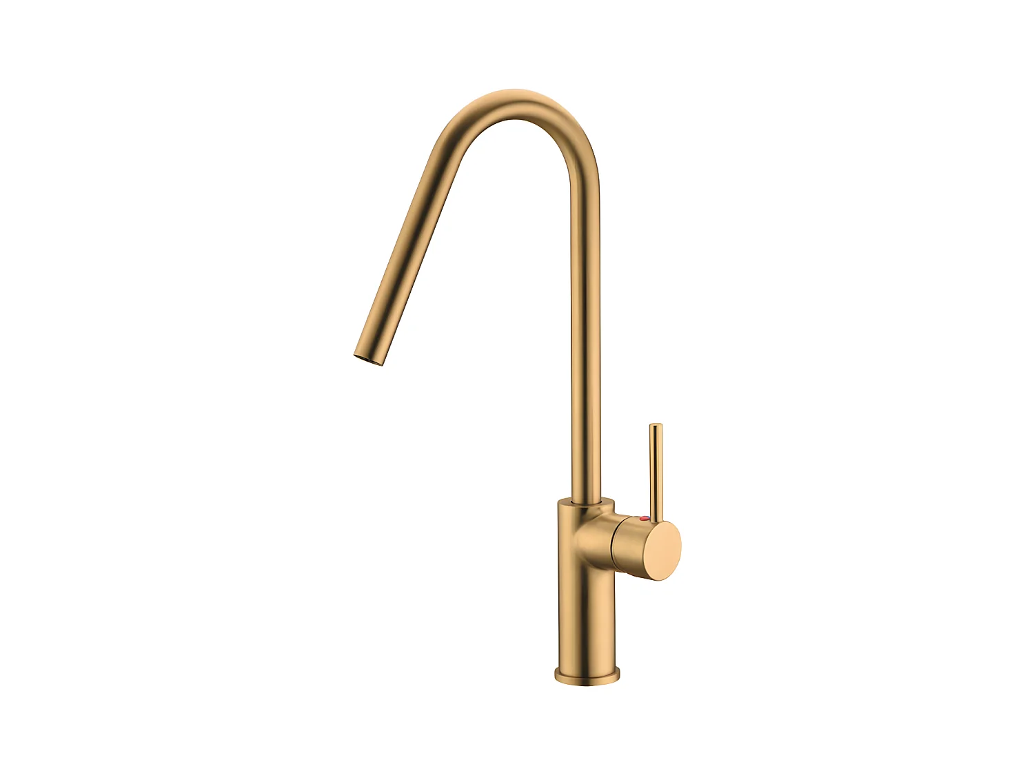 Mitigeur Évier Cuisine avec douchette extractible or brossé - Design moderne – KENIA IMEX