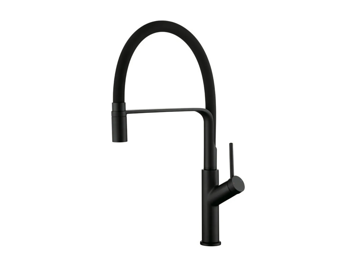 Mitigeur Évier Cuisine avec douchette extractible noir mat - Design moderne – SENA IMEX