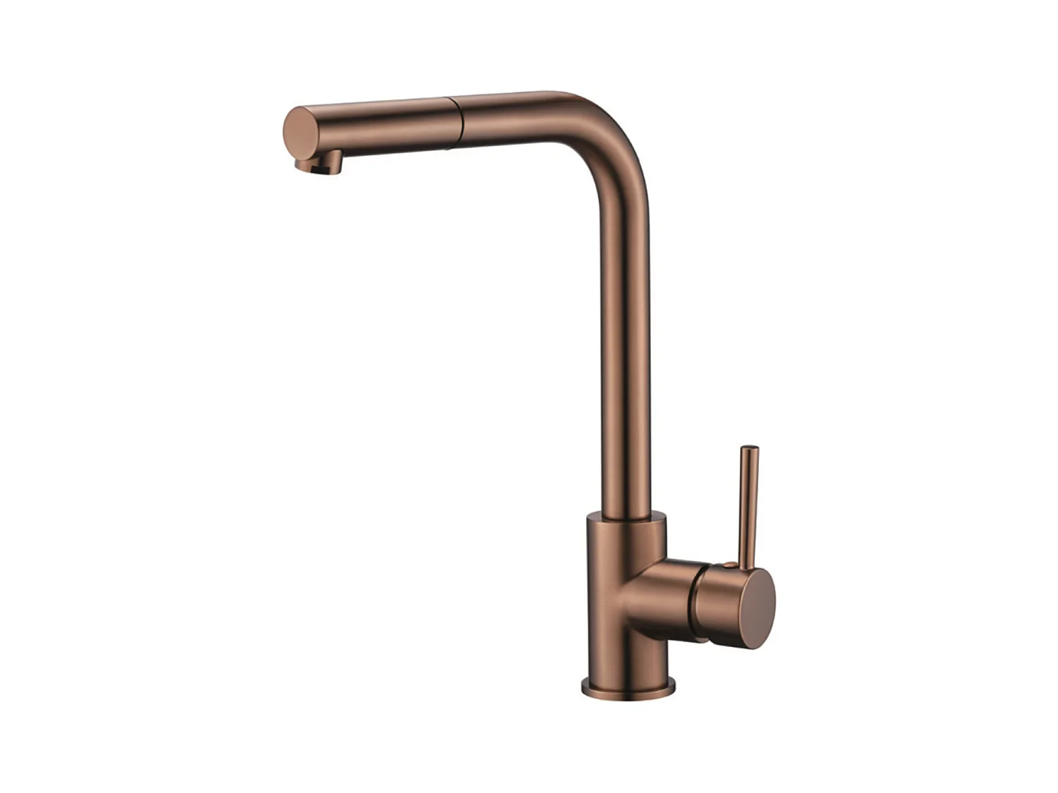 Mitigeur Évier Cuisine avec douchette extractible or rose cuivré - Design moderne – MALTA IMEX