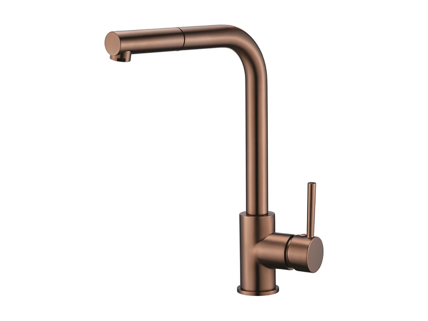 Mitigeur Évier Cuisine avec douchette extractible or rose cuivré - Design moderne – MALTA IMEX