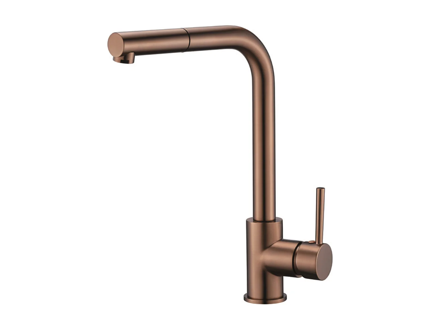 Mitigeur Évier Cuisine avec douchette extractible or rose cuivré - Design moderne – MALTA IMEX