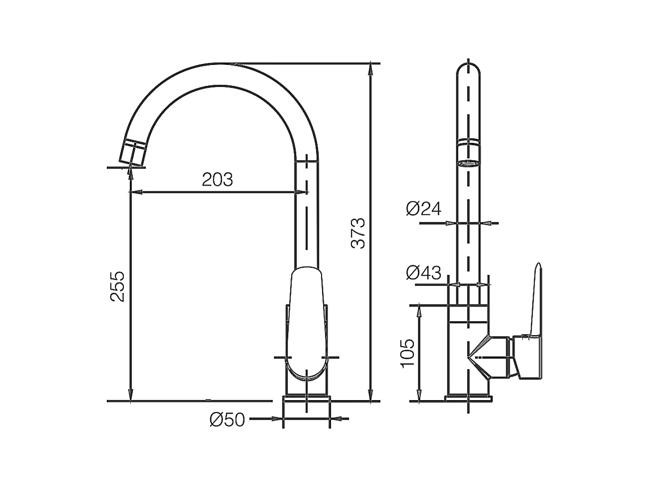 Mitigeur Évier Cuisine chromé - Design moderne – BELGICA IMEX