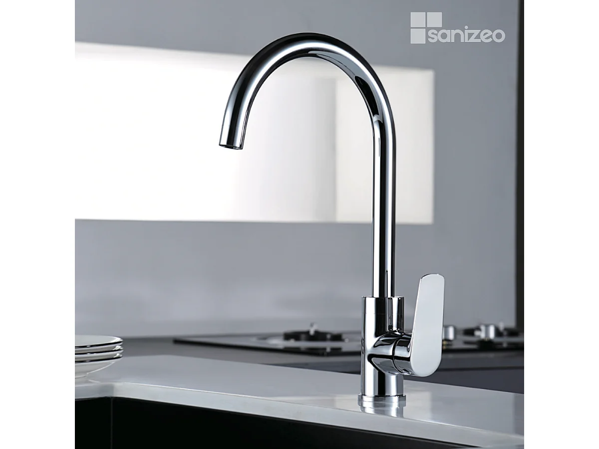 Mitigeur Évier Cuisine chromé - Design moderne – BELGICA IMEX