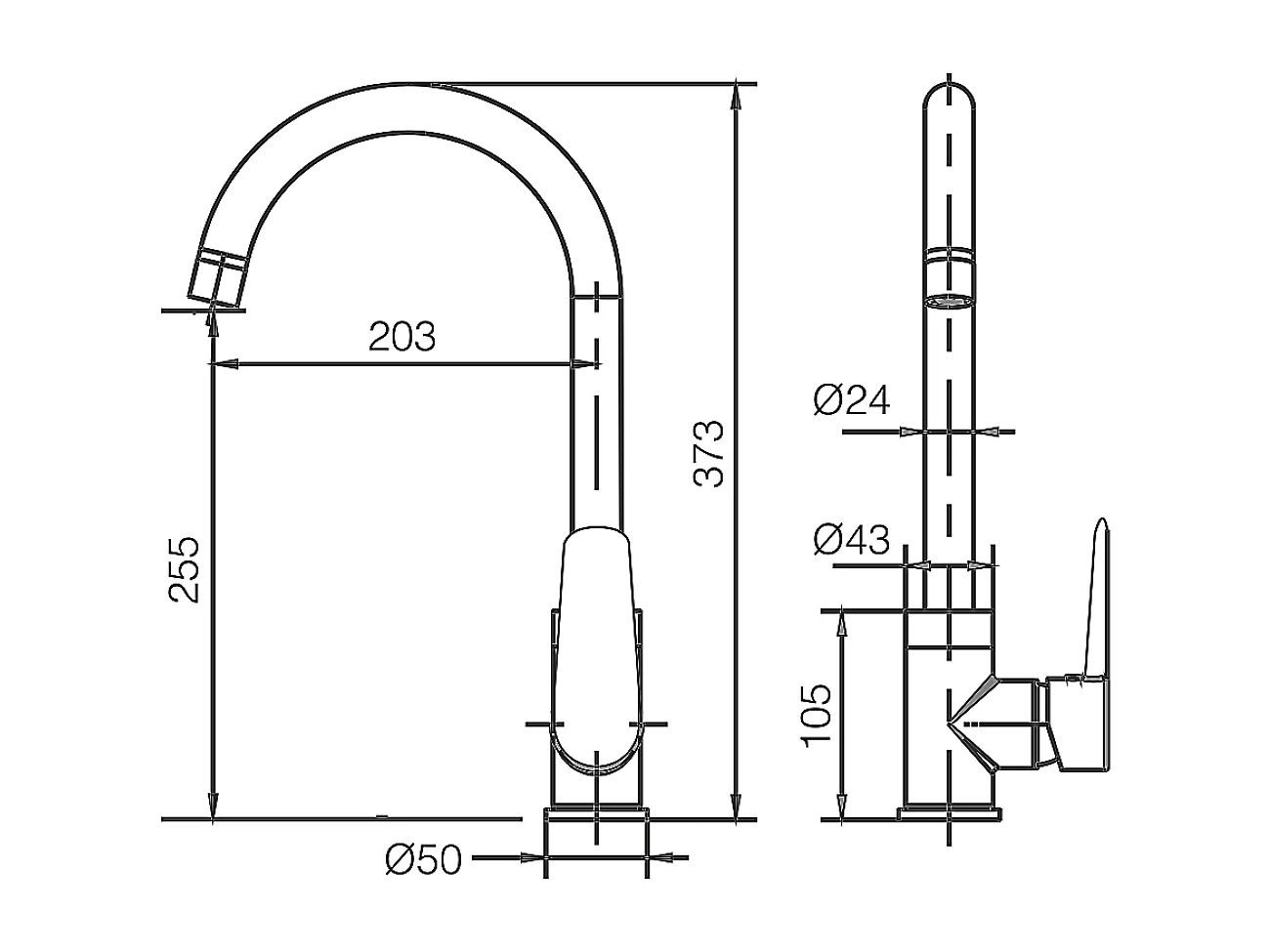 Mitigeur Évier Cuisine chromé - Design moderne – BELGICA IMEX