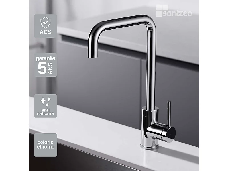 Mitigeur Évier Cuisine chromé - Design moderne – LOIRA IMEX