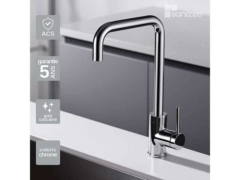 Mitigeur Évier Cuisine chromé - Design moderne – LOIRA IMEX