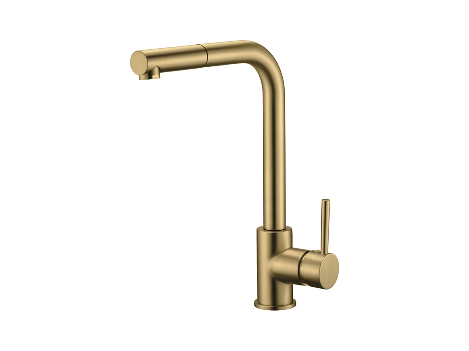 Mitigeur Évier Cuisine avec douchette extractible or brossé - Design moderne – MALTA IMEX