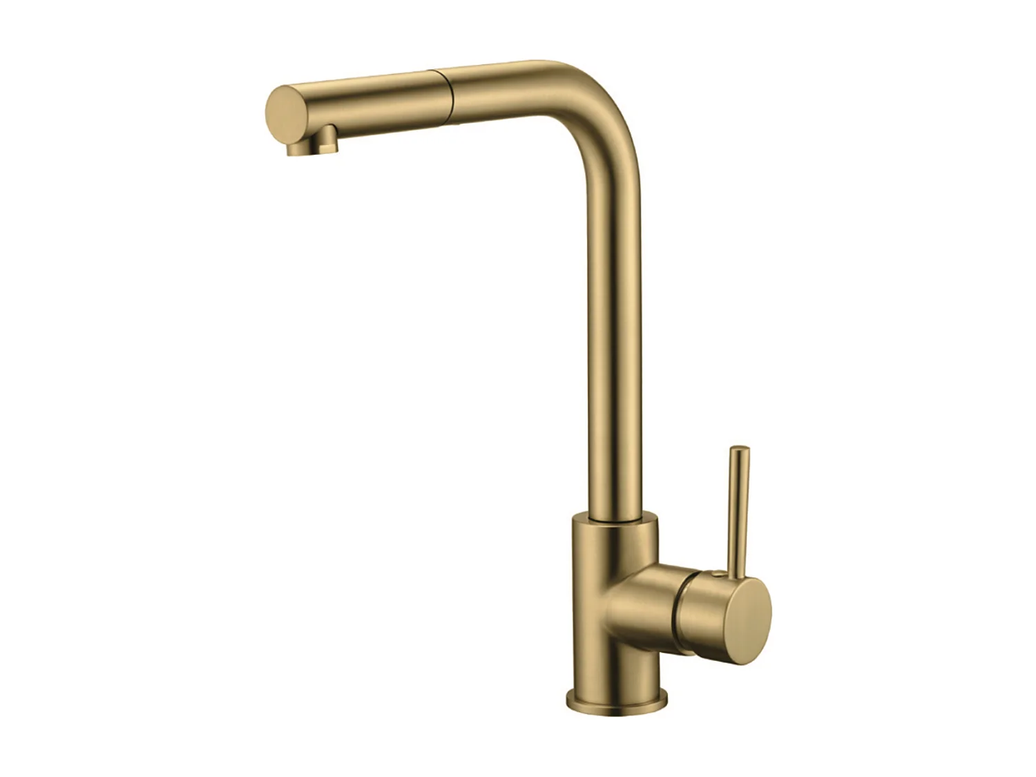 Mitigeur Évier Cuisine avec douchette extractible or brossé - Design moderne – MALTA IMEX