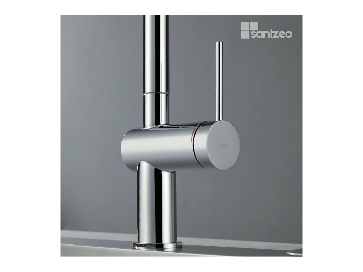 Mitigeur Évier Cuisine avec douchette extractible chromé - Design moderne – BERNA IMEX