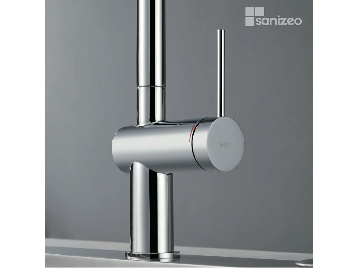 Mitigeur Évier Cuisine avec douchette extractible chromé - Design moderne – BERNA IMEX