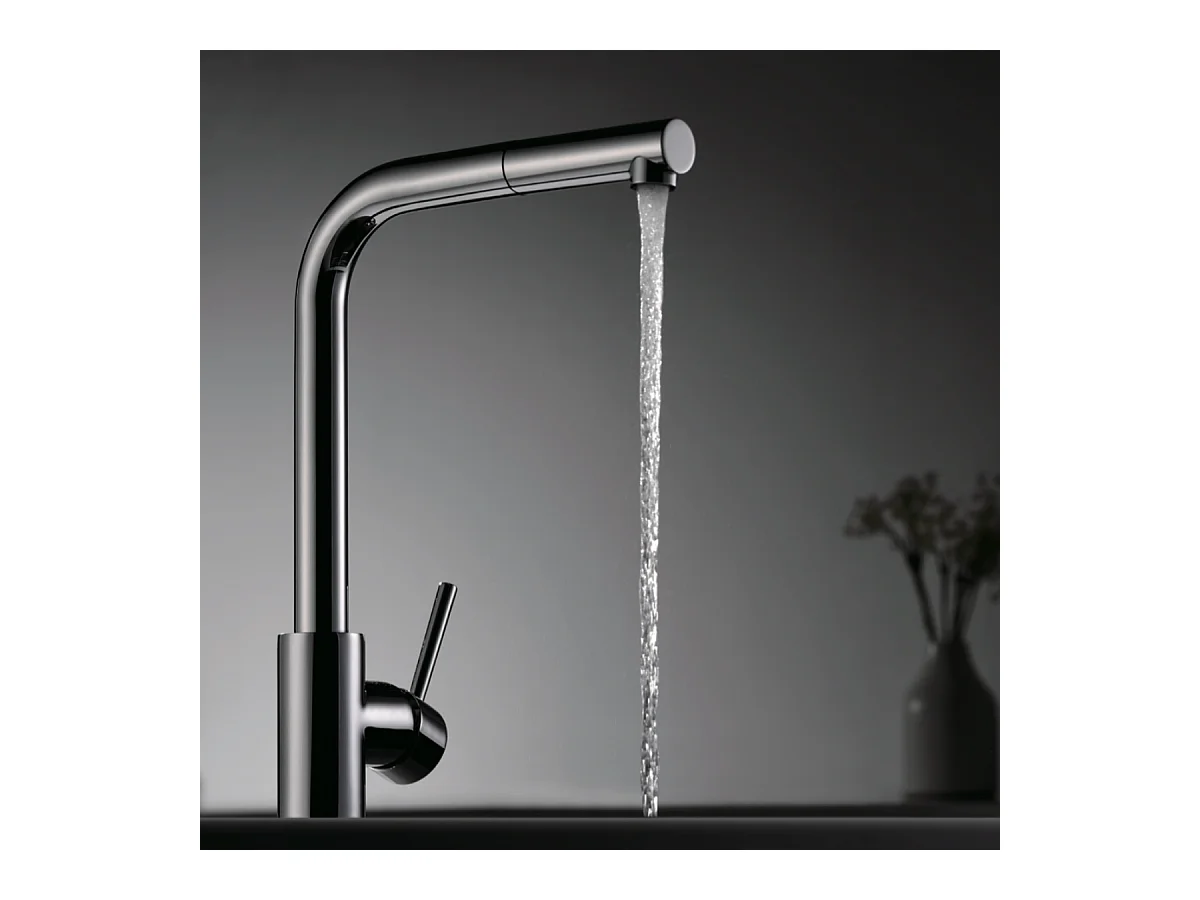 Mitigeur Évier Cuisine avec douchette extractible chromé - Design moderne – MALTA IMEX