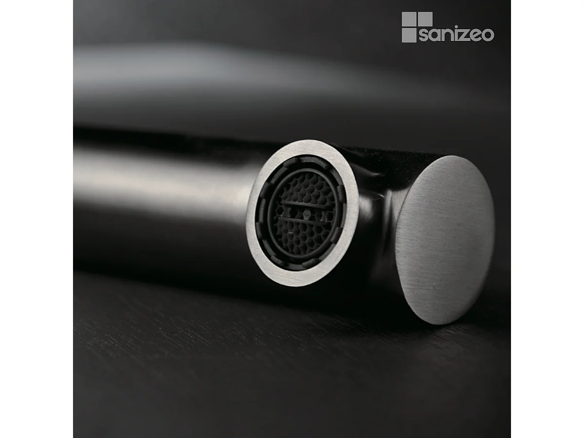 Mitigeur Évier Cuisine avec douchette extractible noir métal - Design moderne – MALTA IMEX