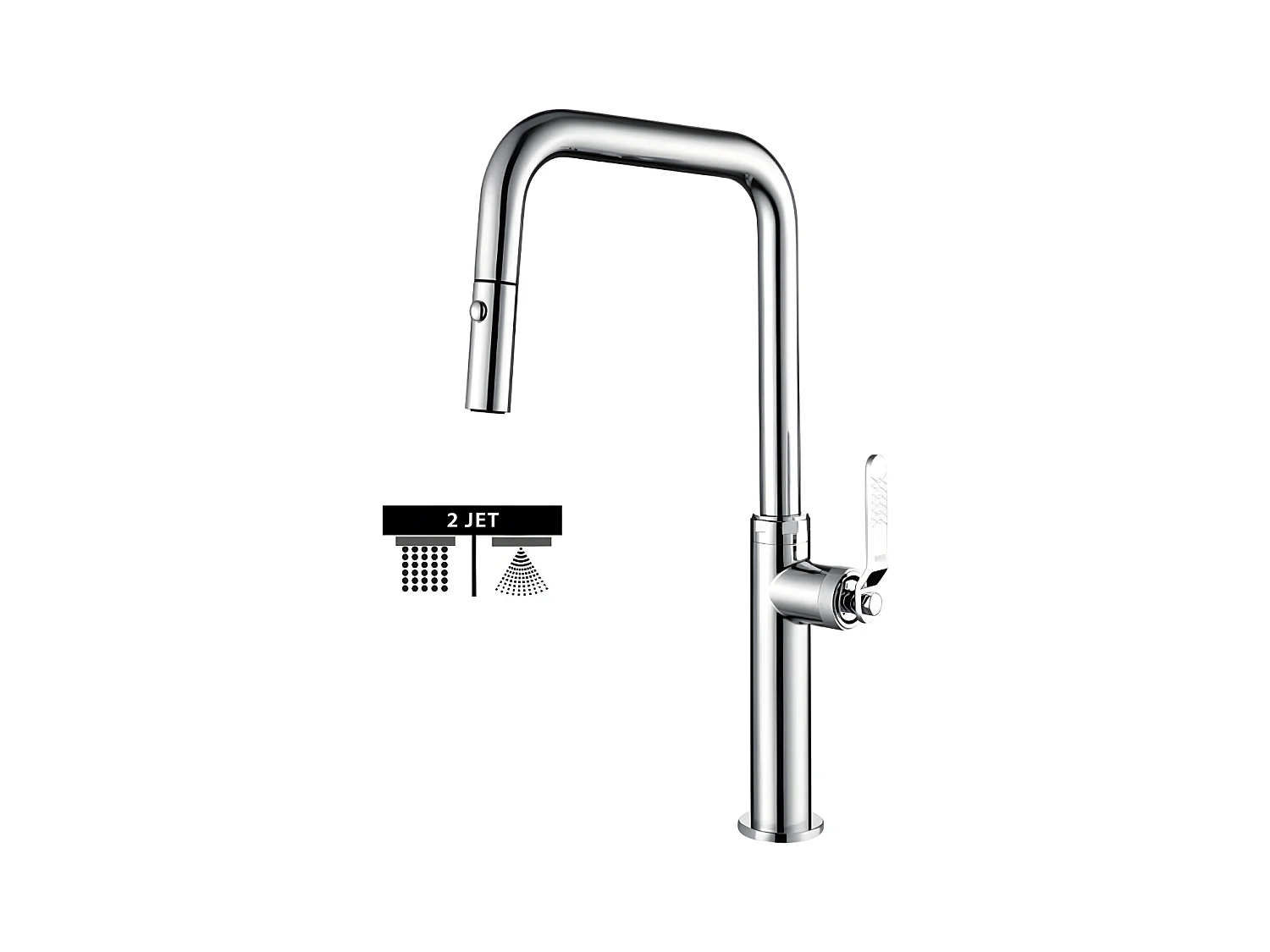 Mitigeur Évier Cuisine avec douchette extractible chromé - Design moderne – NIZA IMEX