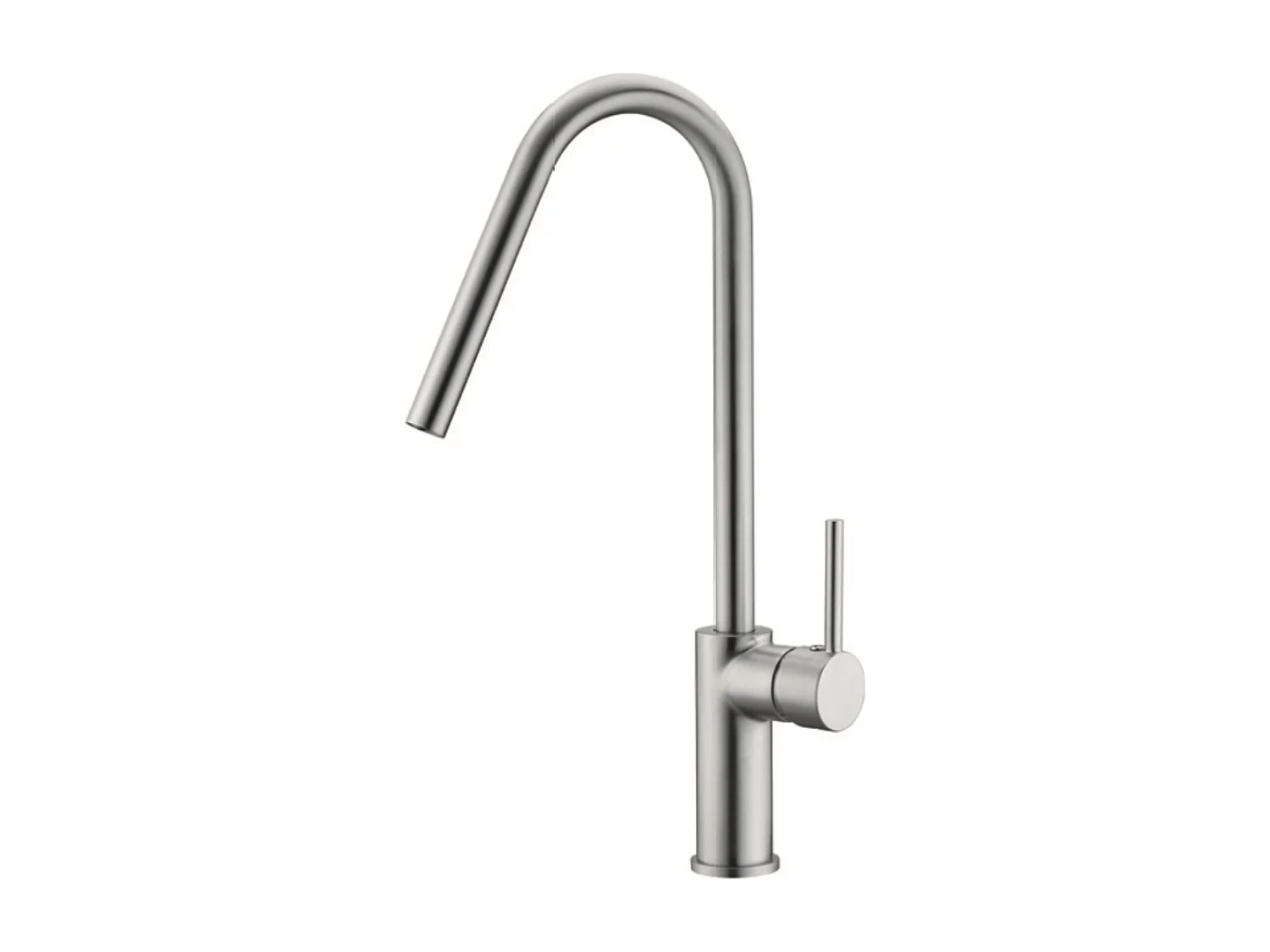 Mitigeur Évier Cuisine avec douchette extractible niquel brossé - Design moderne – KENIA IMEX