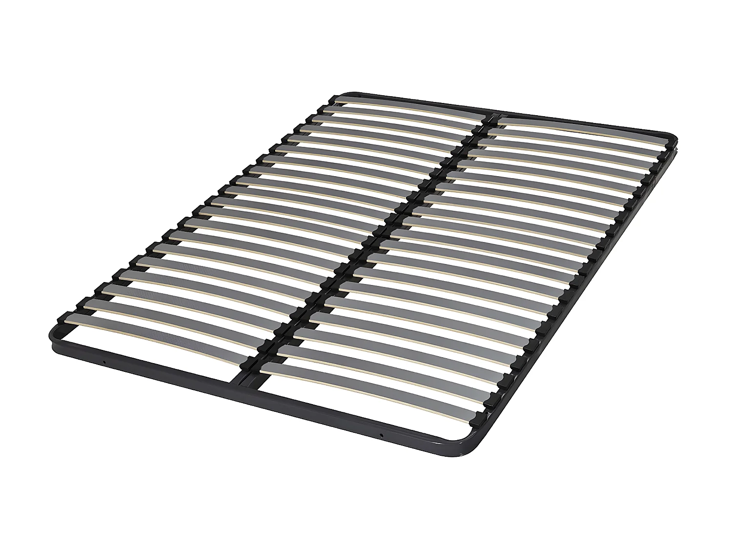 Sommier 120x190 cm metal gris MIRA