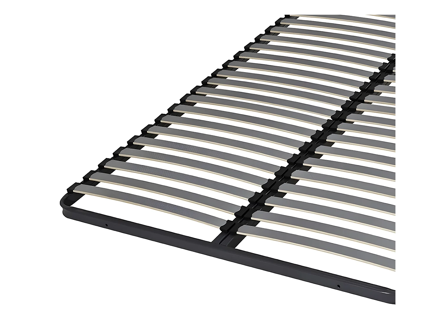 Sommier 120x190 cm metal gris MIRA