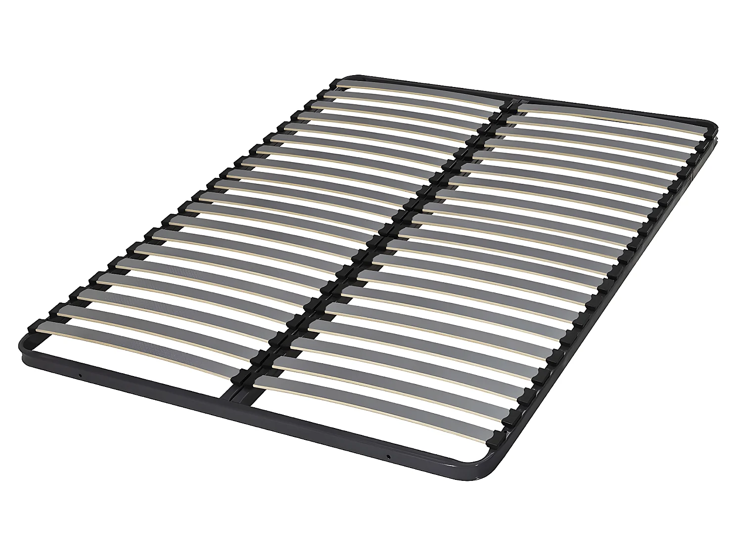 Sommier 120x190 cm metal gris MIRA