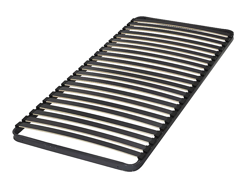Sommier 70x190 cm metal gris MIRA
