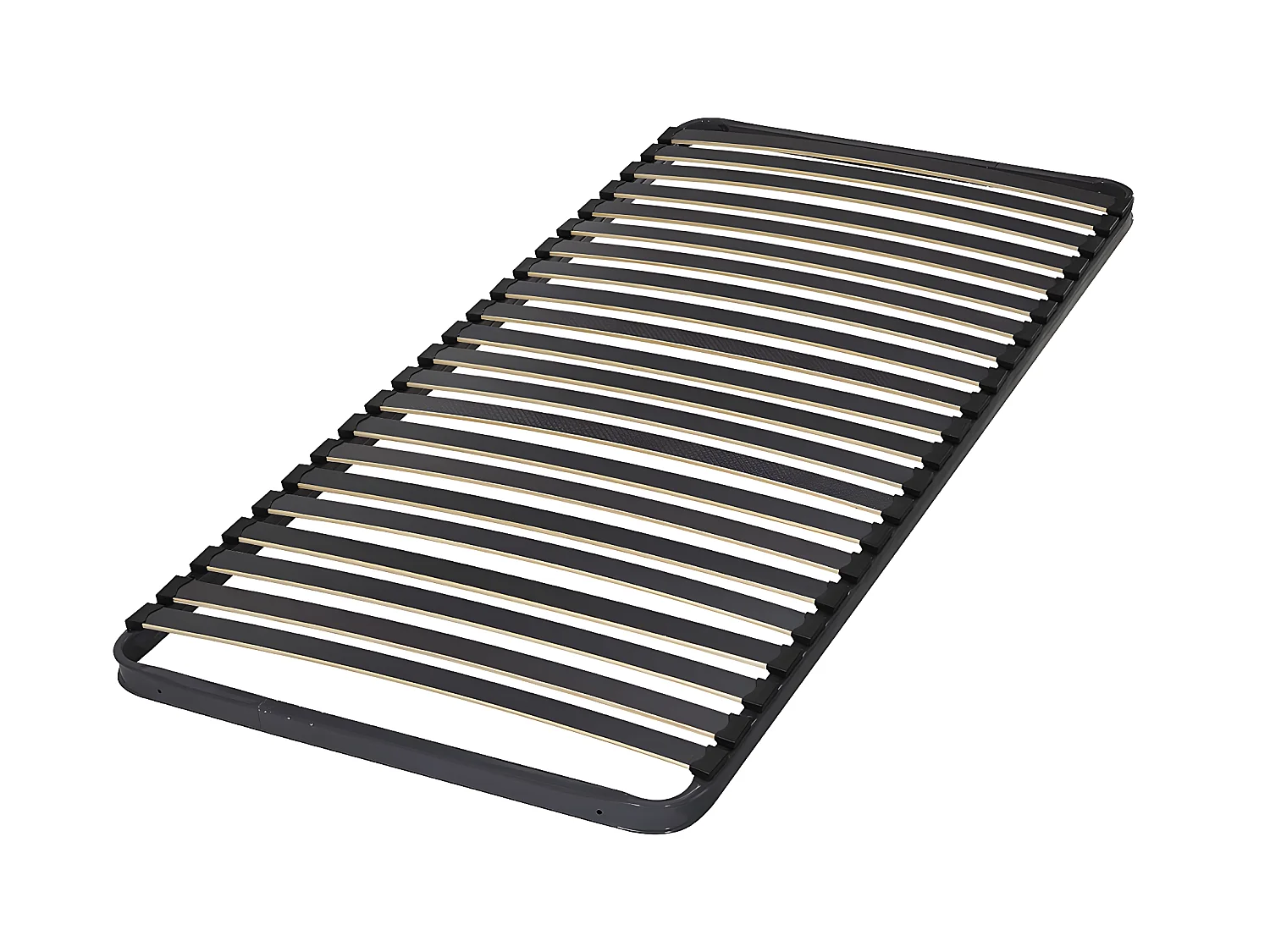 Sommier 70x190 cm metal gris MIRA