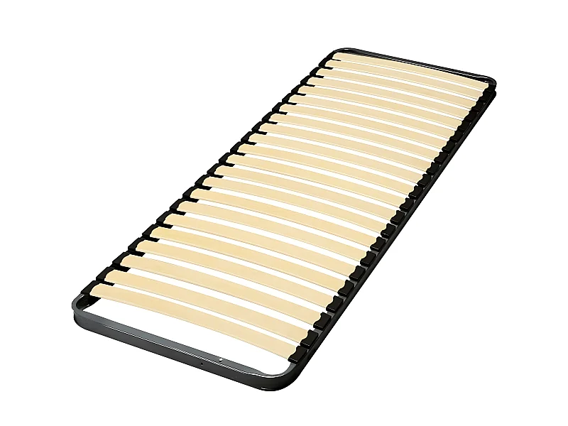 Sommier 90x190 cm metal gris MIRA