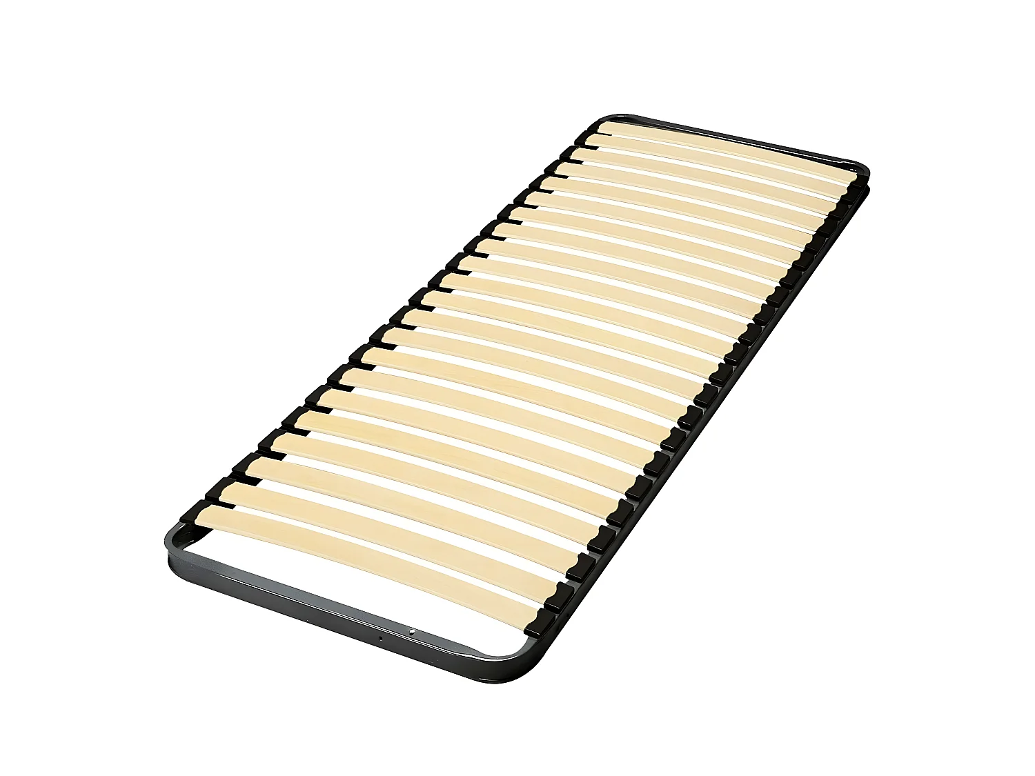 Sommier 90x190 cm metal gris MIRA