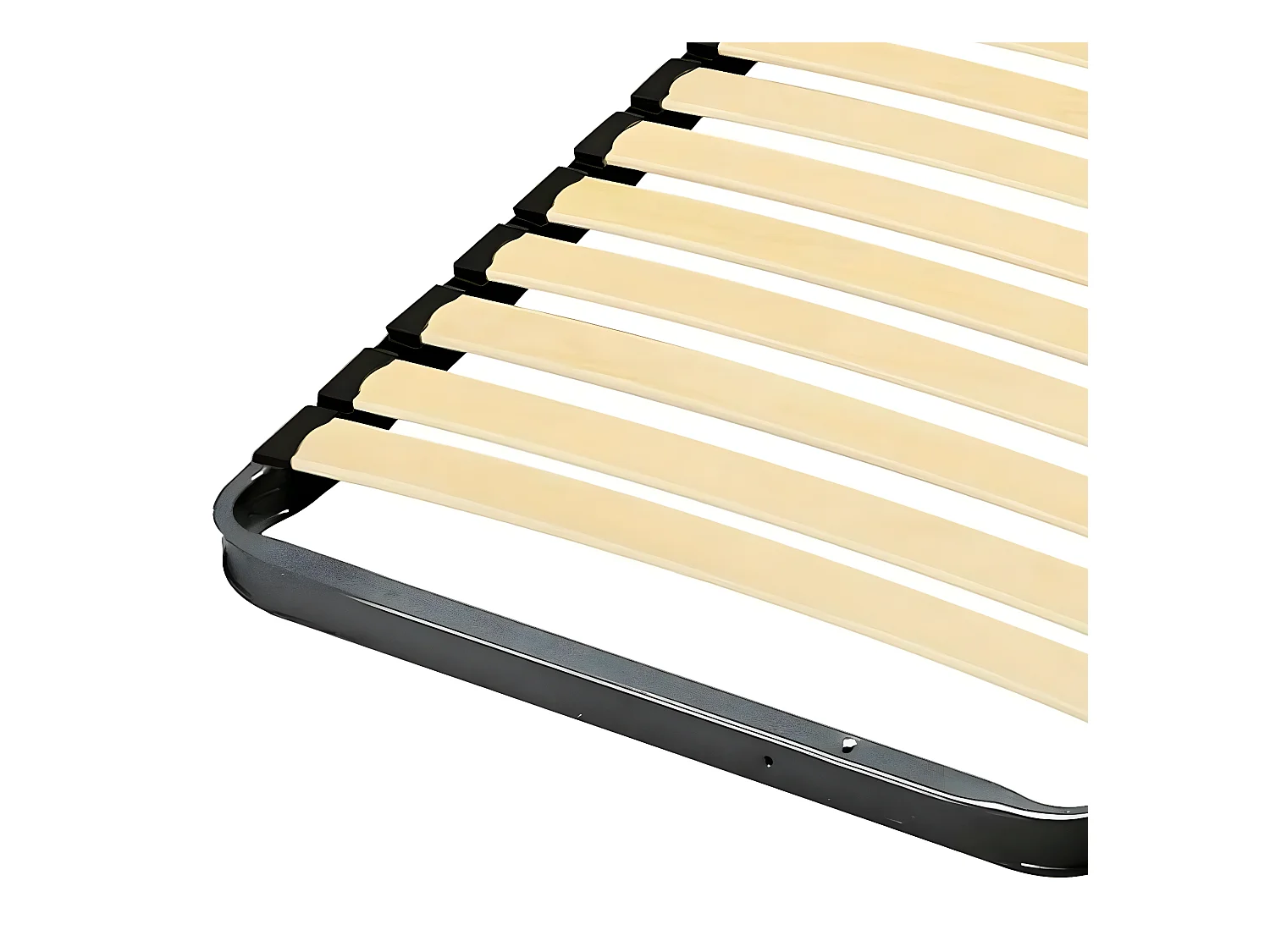 Sommier 90x190 cm metal gris MIRA