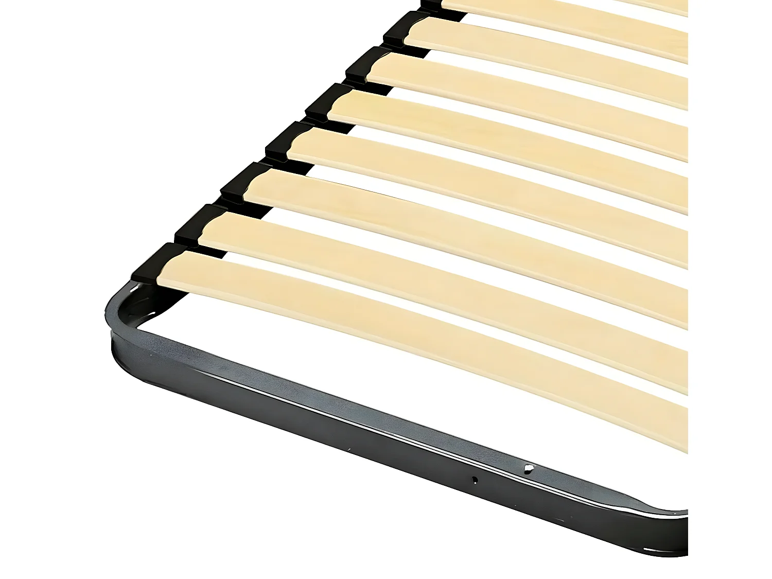 Sommier 90x190 cm metal gris MIRA