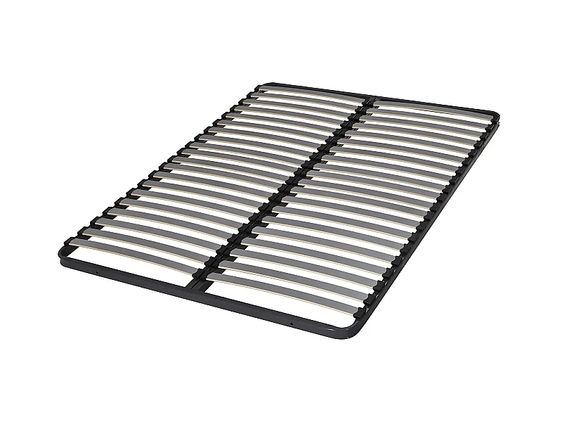Sommier 140x190 cm metal gris MIRA