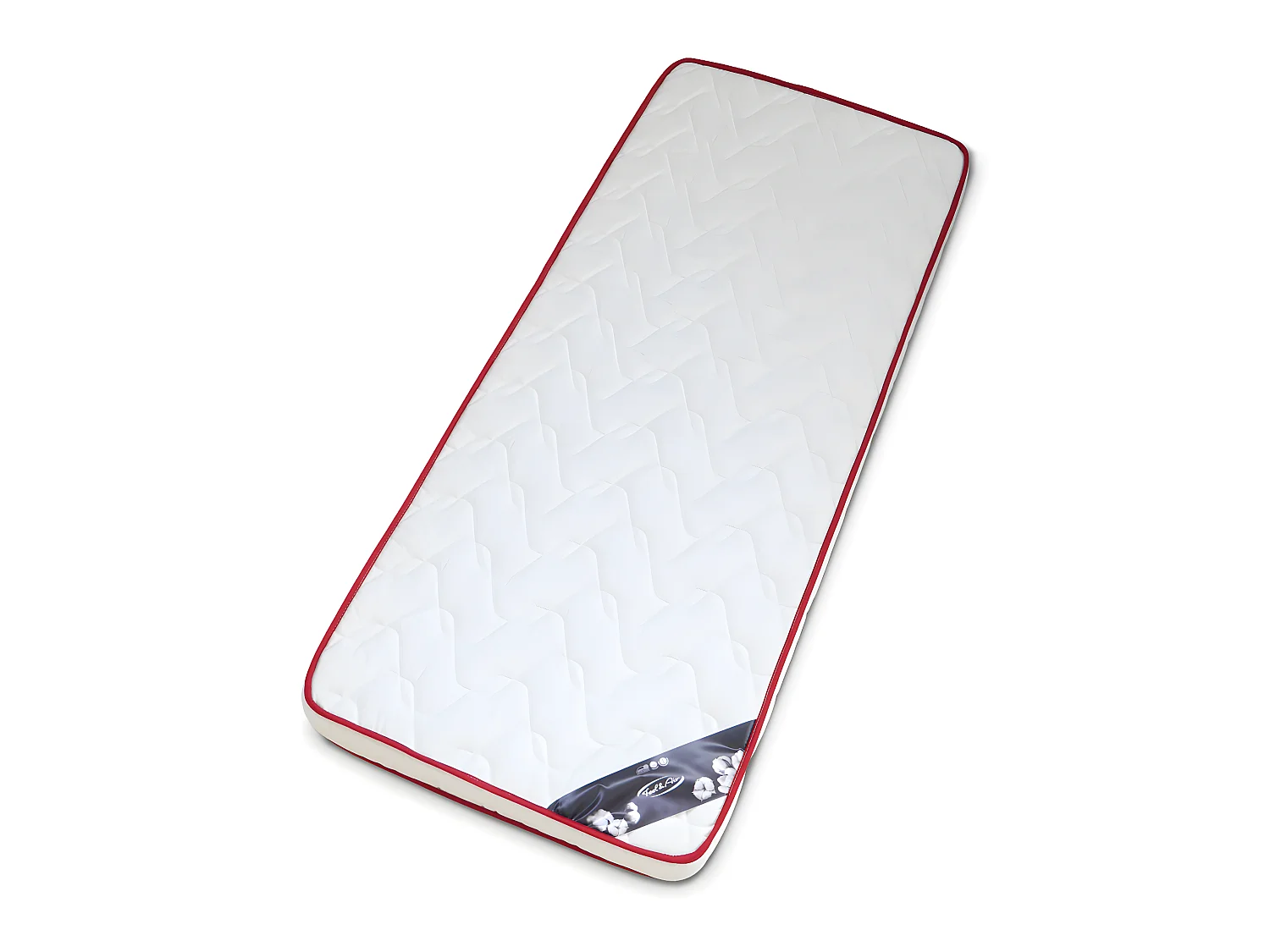 Pack lit superposé séparable avec 2 matelas 80x190 cm bois massif blanc AARON