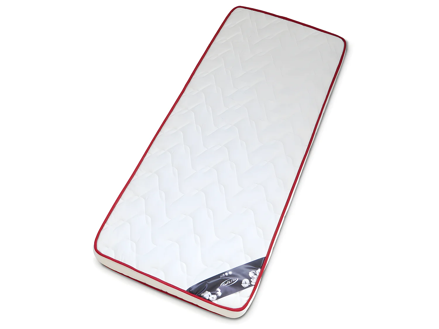 Pack lit superposé séparable avec tiroirs et 2 matelas 80x190 cm bois massif blanc AARON