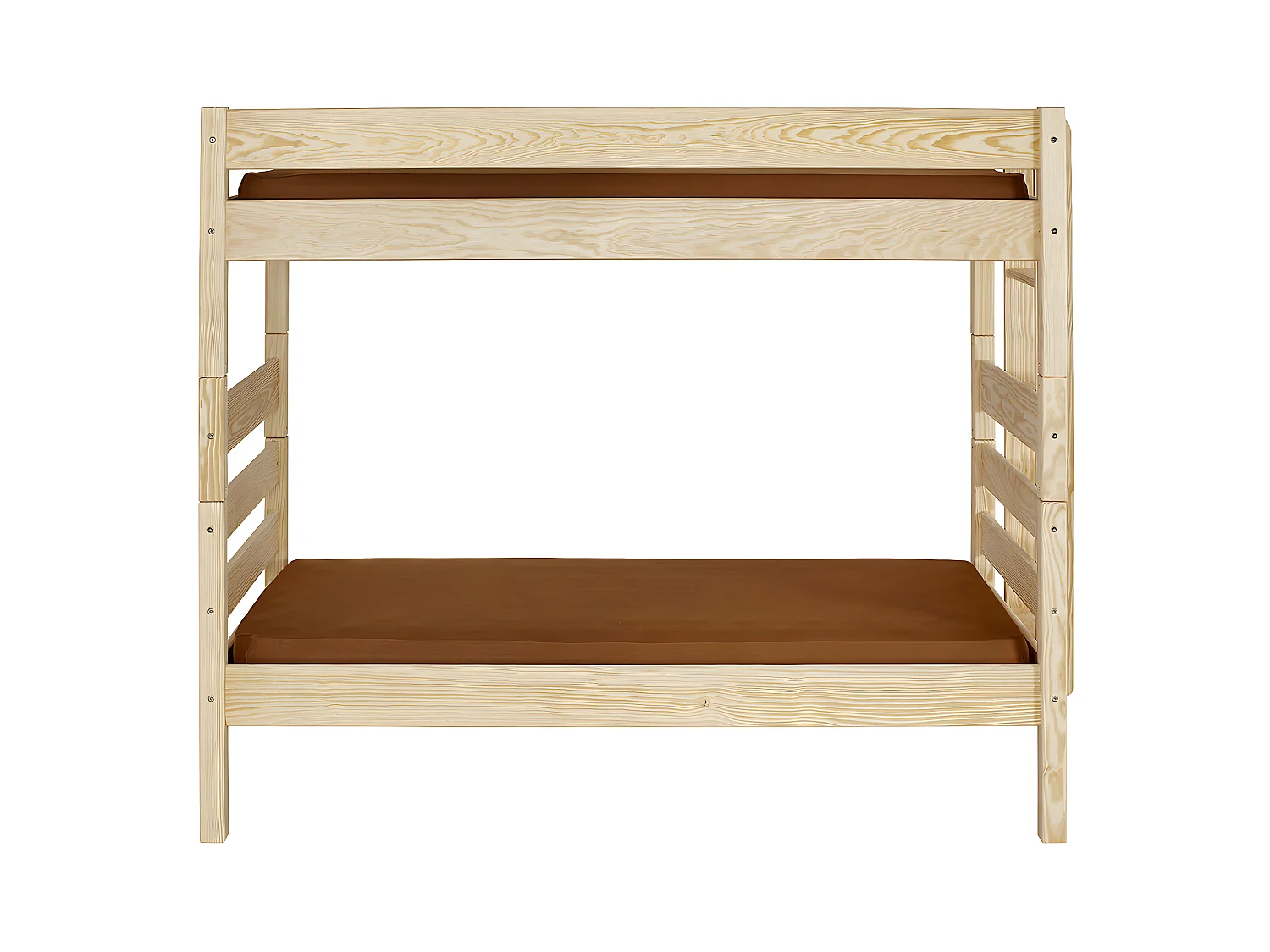 Lit superposé haut 90x200 cm bois massif bois naturel ANIBA