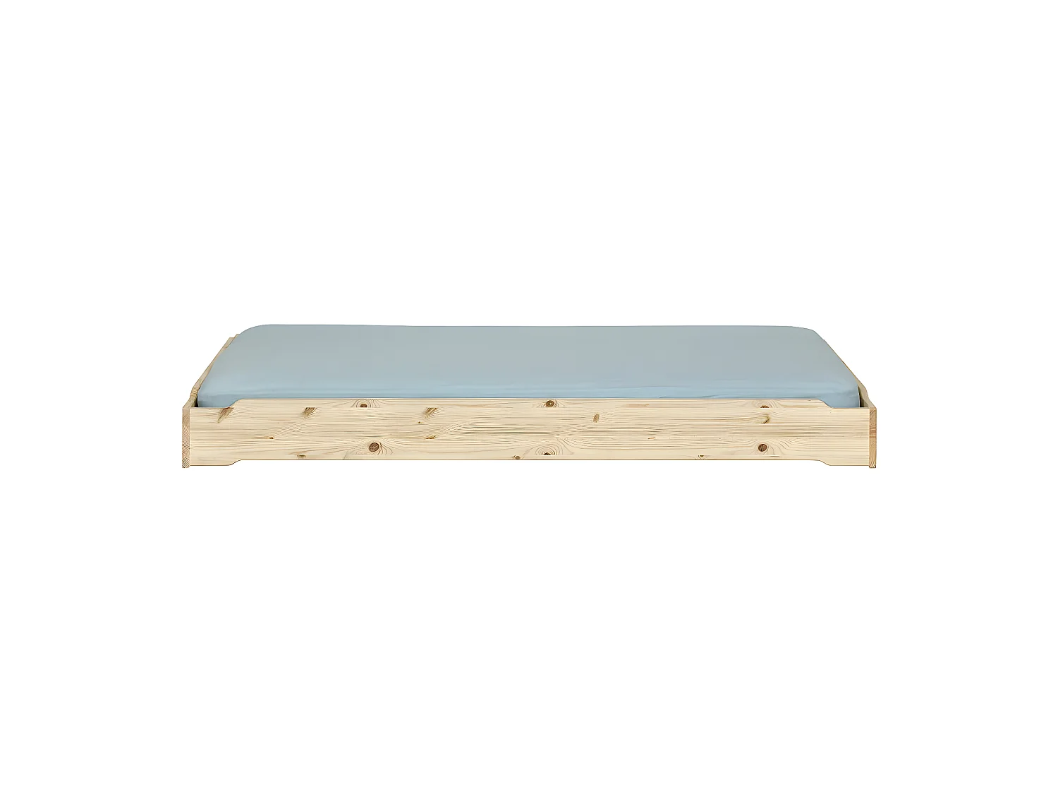 Lit empilable 90x190 cm bois massif bois naturel JELLY