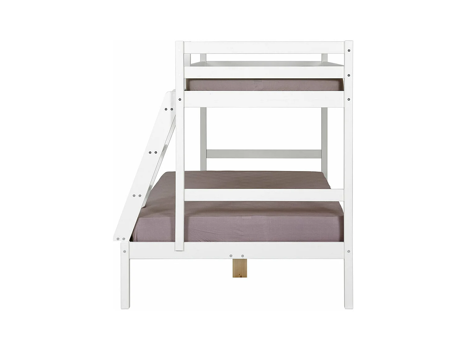 Lit superposé 120x190 cm bois massif blanc JULIAN